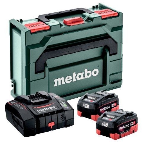 Metabo Basic Set 2 x 18V 8,0Ah LiHD + ASC 290