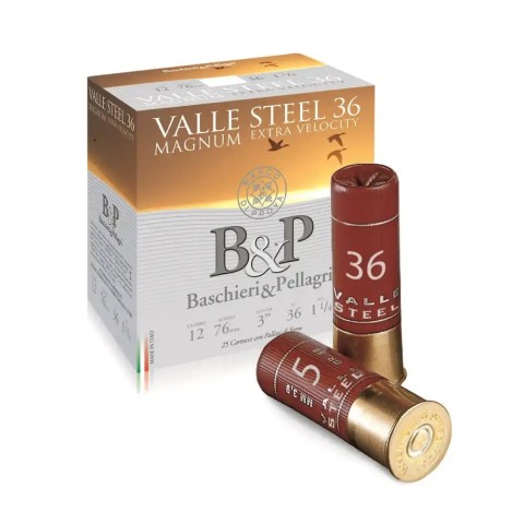 B&P Valle Steel 36 Magnum 12/76, 25kpl